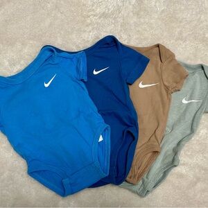 Nike 3M Bodysuit Trio - Blue, Tan, Gray